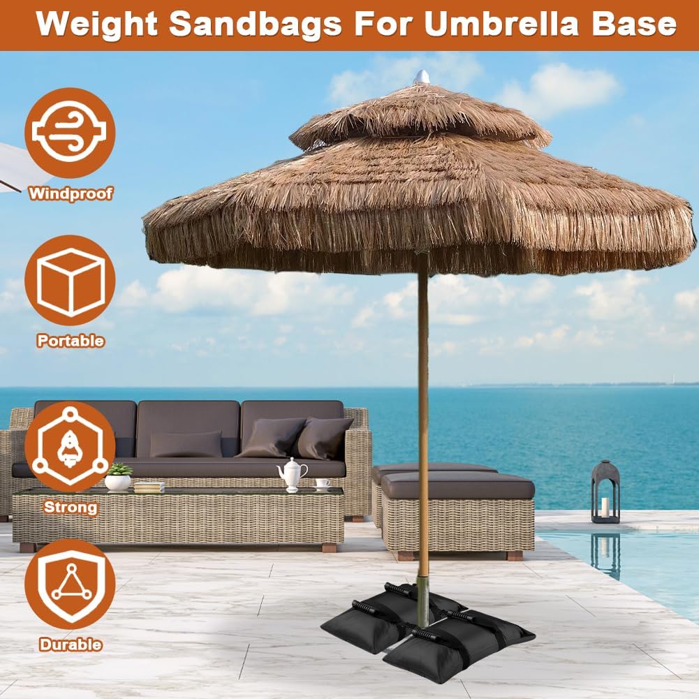 Bolsas arena rellenables 132lb para pesar patio jardín
