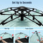 Tienda playa plegable 3-6 personas UV con piso extensible