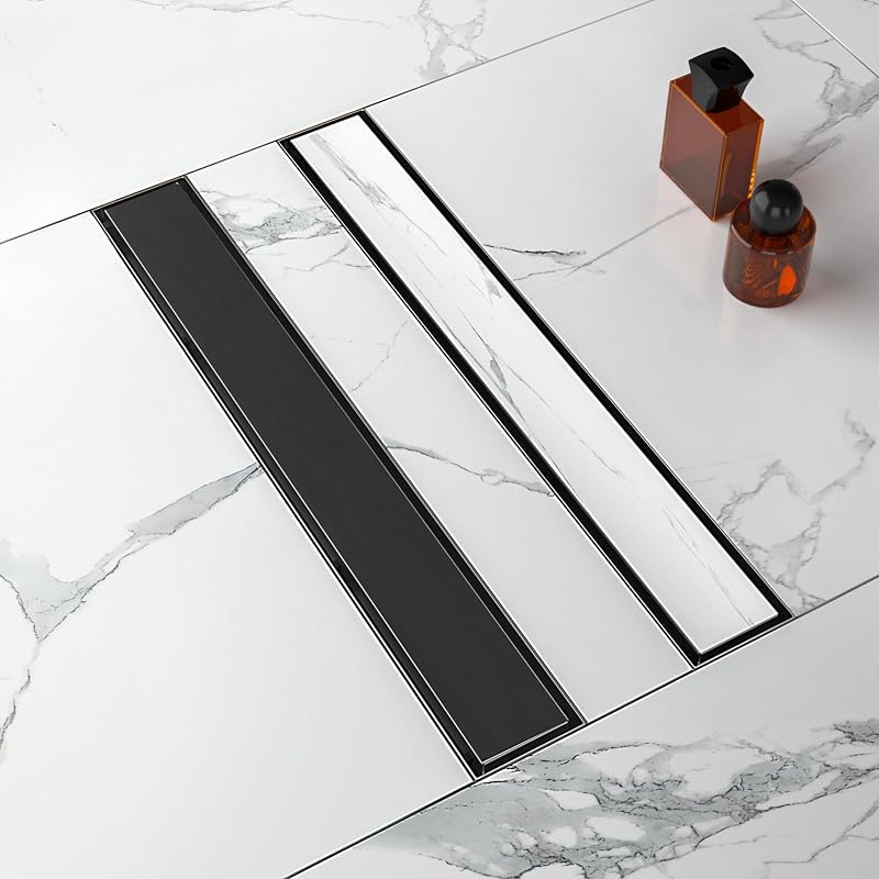 Drenaje ducha lineal 36" acero inox SUS304 negro