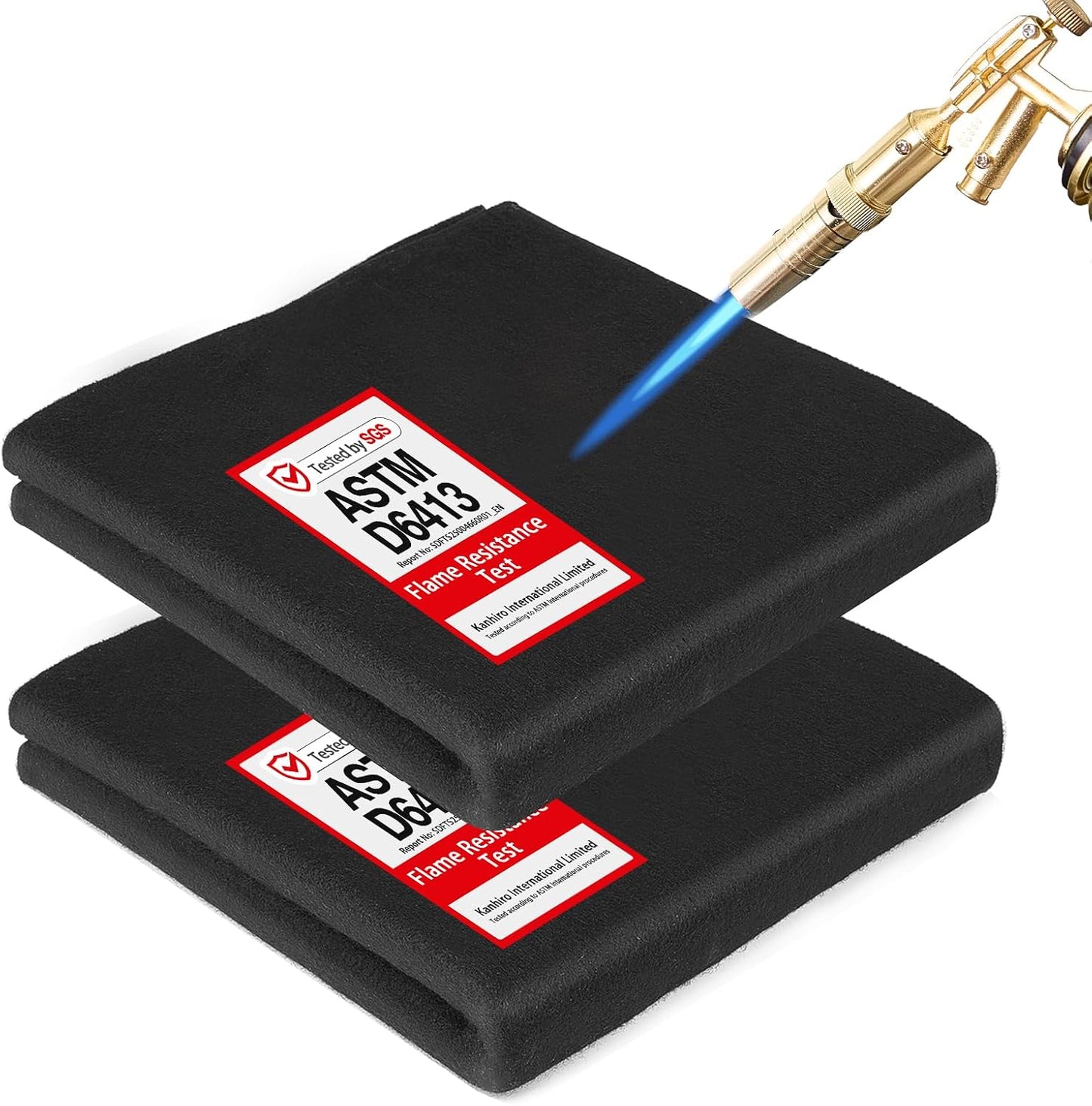 Manta soldadura ignífuga 40x40pulg 2pack 10mm cert UL SGS