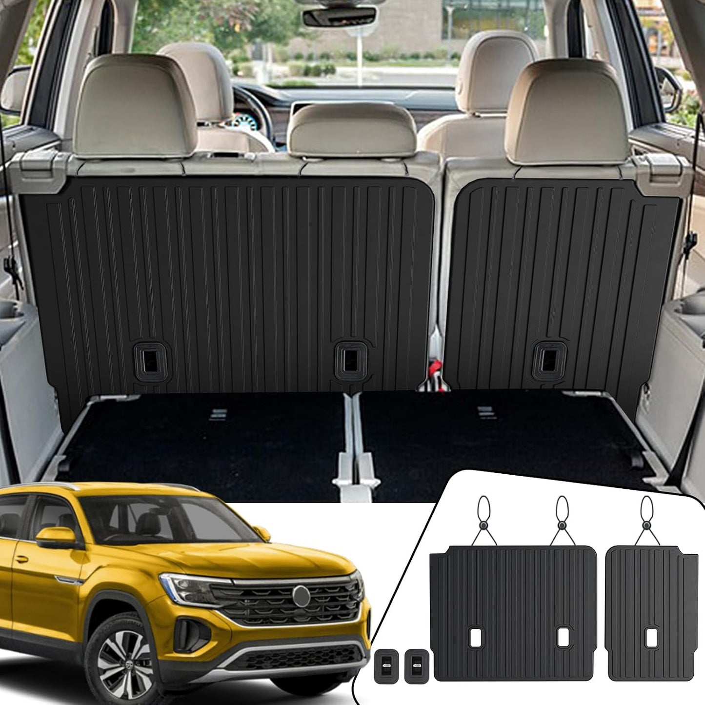 Alfombrillas traseras VW Atlas 18-26 TPE protector