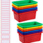 12 Contenedores Plástico Regreso Escuela 11.61x7.68x4.92"