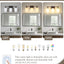 Aplique baño 3 luces bronce aceitado 53cm