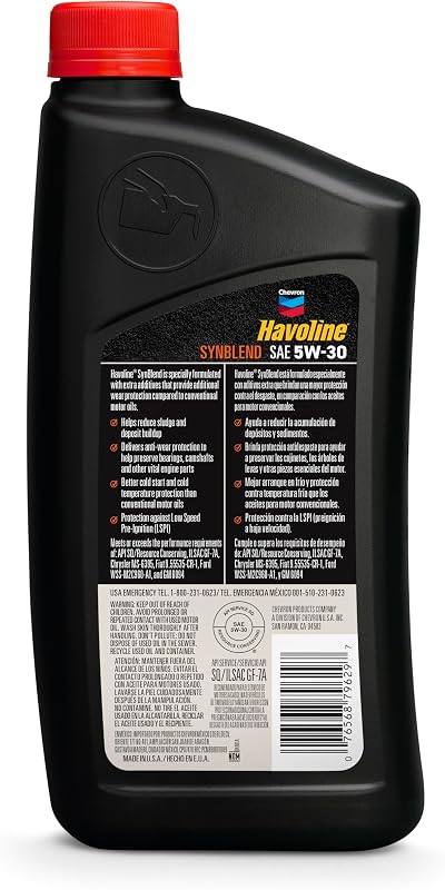 Aceite motor 5W-30 1qt pack 12