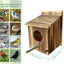 Casa pájaros madera colgar jardín decoración patio