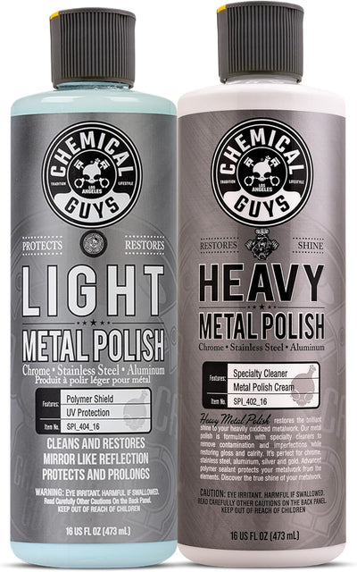 Kit pulimento metal brillo cromo aluminio acero inox