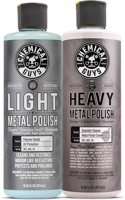 Kit pulimento metal brillo cromo aluminio acero inox