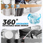 Pack 9 clips magnéticos para cables organizador giratorio 360°