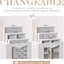 Organiz. joyas con ventanas ganchos collares anillos aretes