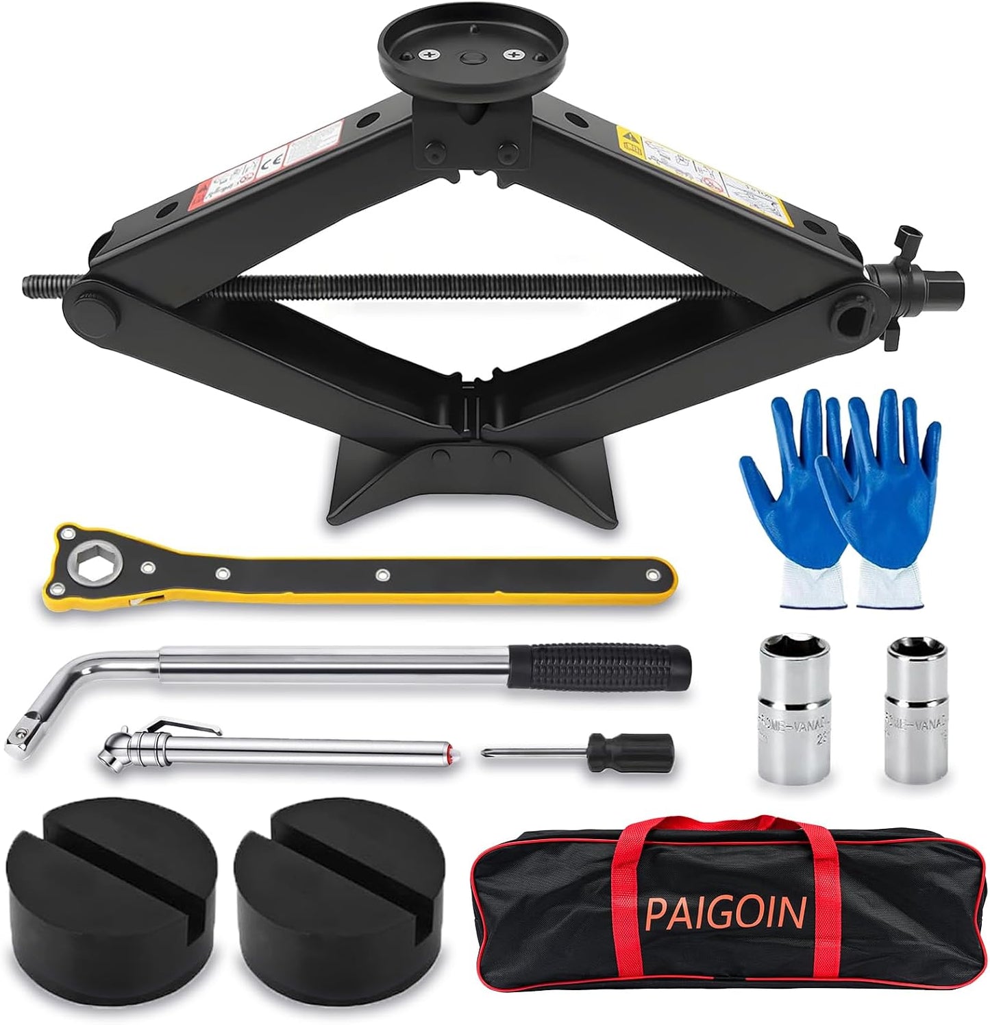 Gato coche 2.5 toneladas kit universal con almohadilla goma