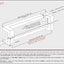 Manijas puerta acero inox 12pulg color negro