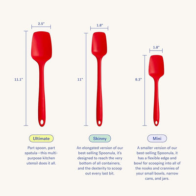Espátula silicona antiadherente 27,9 cm rojo