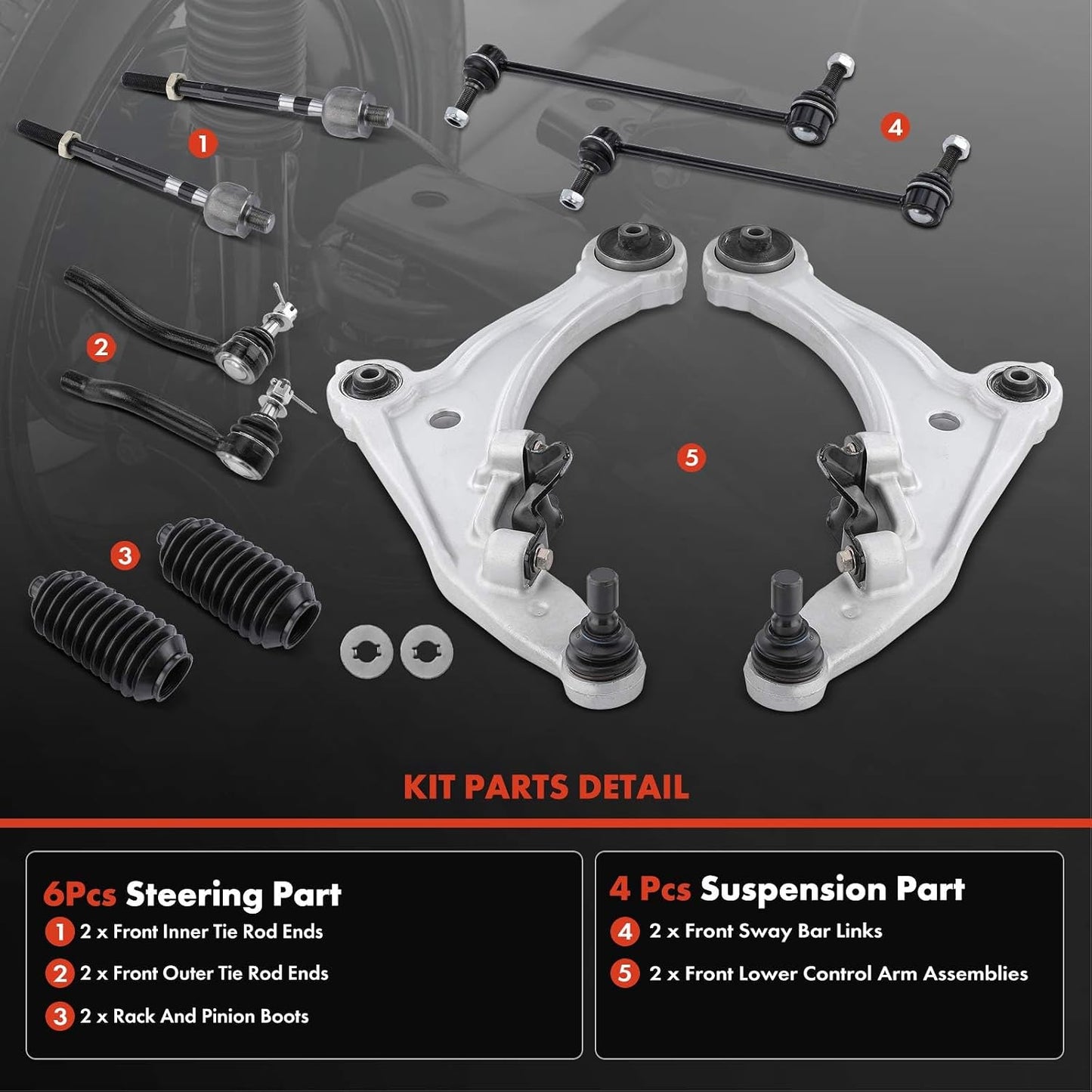 Set 10 brazos control delantero comp Nissan Maxima V6