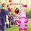 Gnomo rosa inflable 4ft para niñas decoración