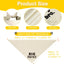 Bandana perro beige grande ajustable anuncio embarazo