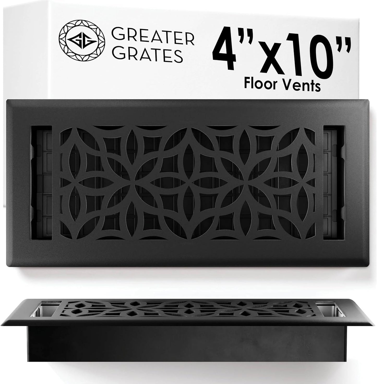 Registro piso 4x10 con cubierta ventilación acero resistente