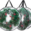 2 Pzas Contenedores 24" Navidad Transparentes