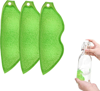Juego 3 Esponjas Frijol Botellas Resistentes Calor