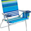 Silla plegable 17pulg 4 posiciones playa camping color azul