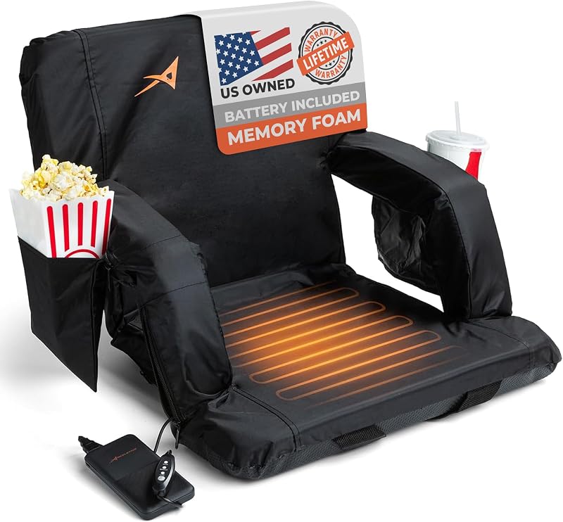 Asiento estadio con calefacción USB 3 niveles plegable