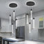 Lámpara colgante cristal burbujas LED regulable