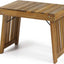Mesa auxiliar plegable acacia acabado teca