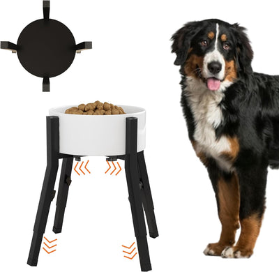 Soporte elevado perros grandes cuenco ajustable 6-10pulg