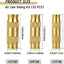 Kit accesorios aire latón unión push to connect 1/4 3/8 1/2