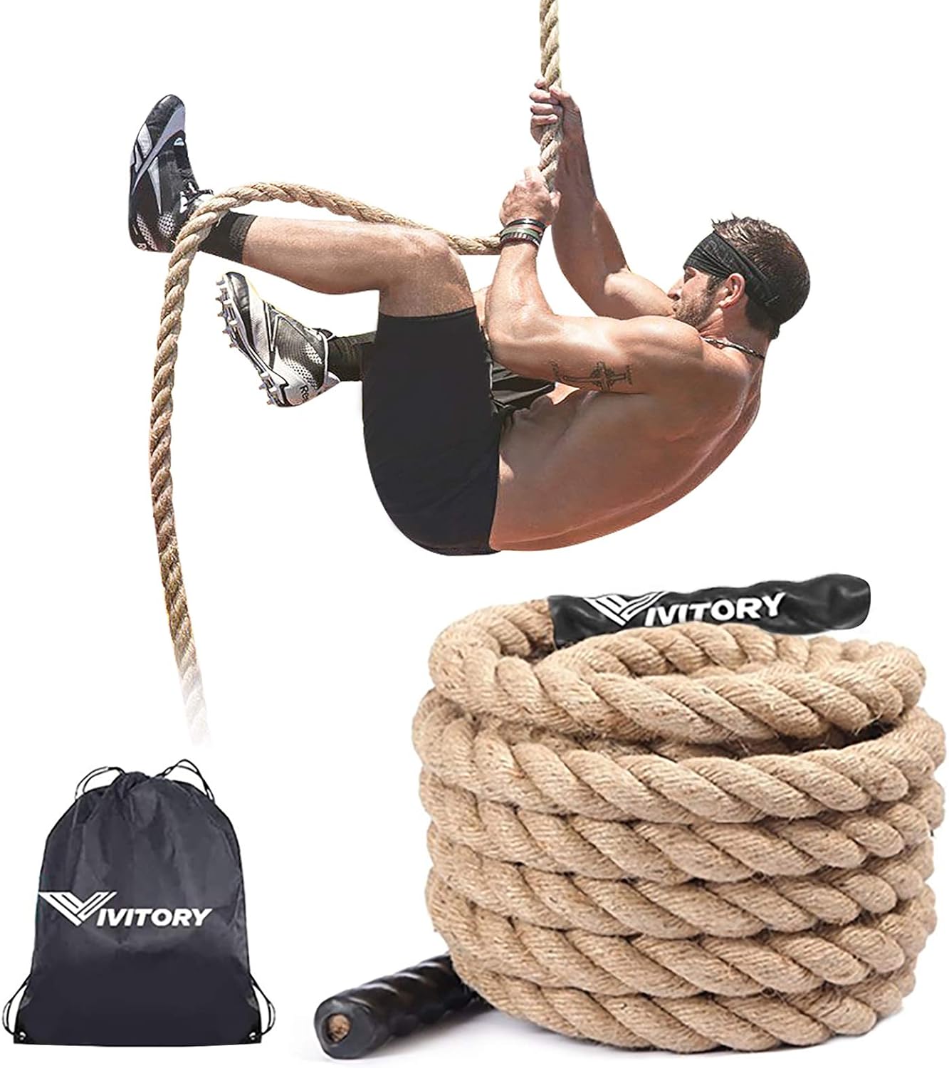 Cuerda escalada fitness 1.5" 10,15,25,30