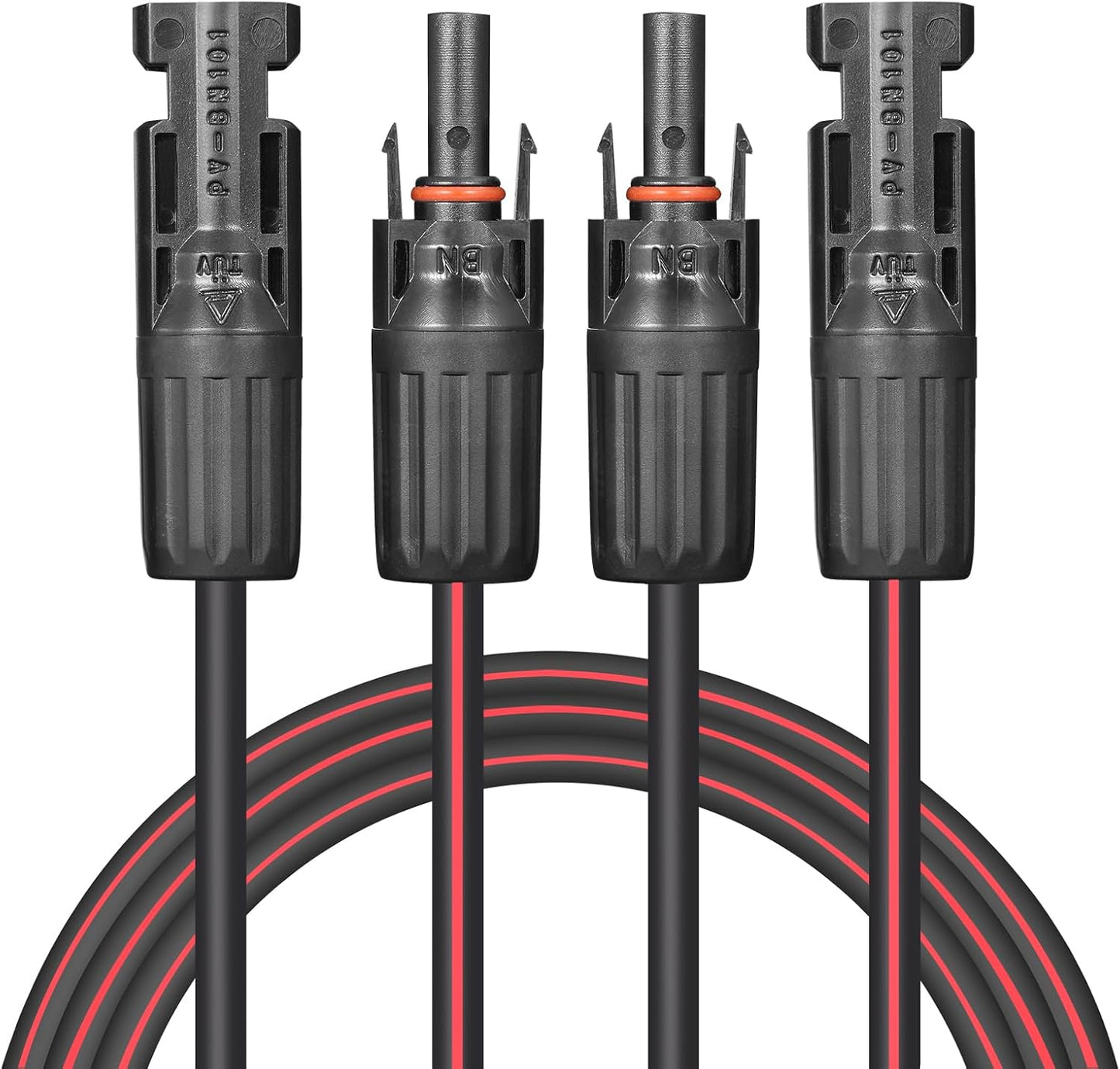Cable solar 40ft 2x12awg doble alambre cobre con conectores