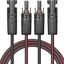 Cable solar 20ft doble alambre cobre con conectores