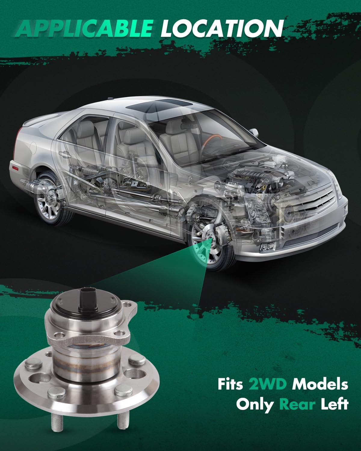 Set rodamientos cubo rueda Ford Escape 01-12
