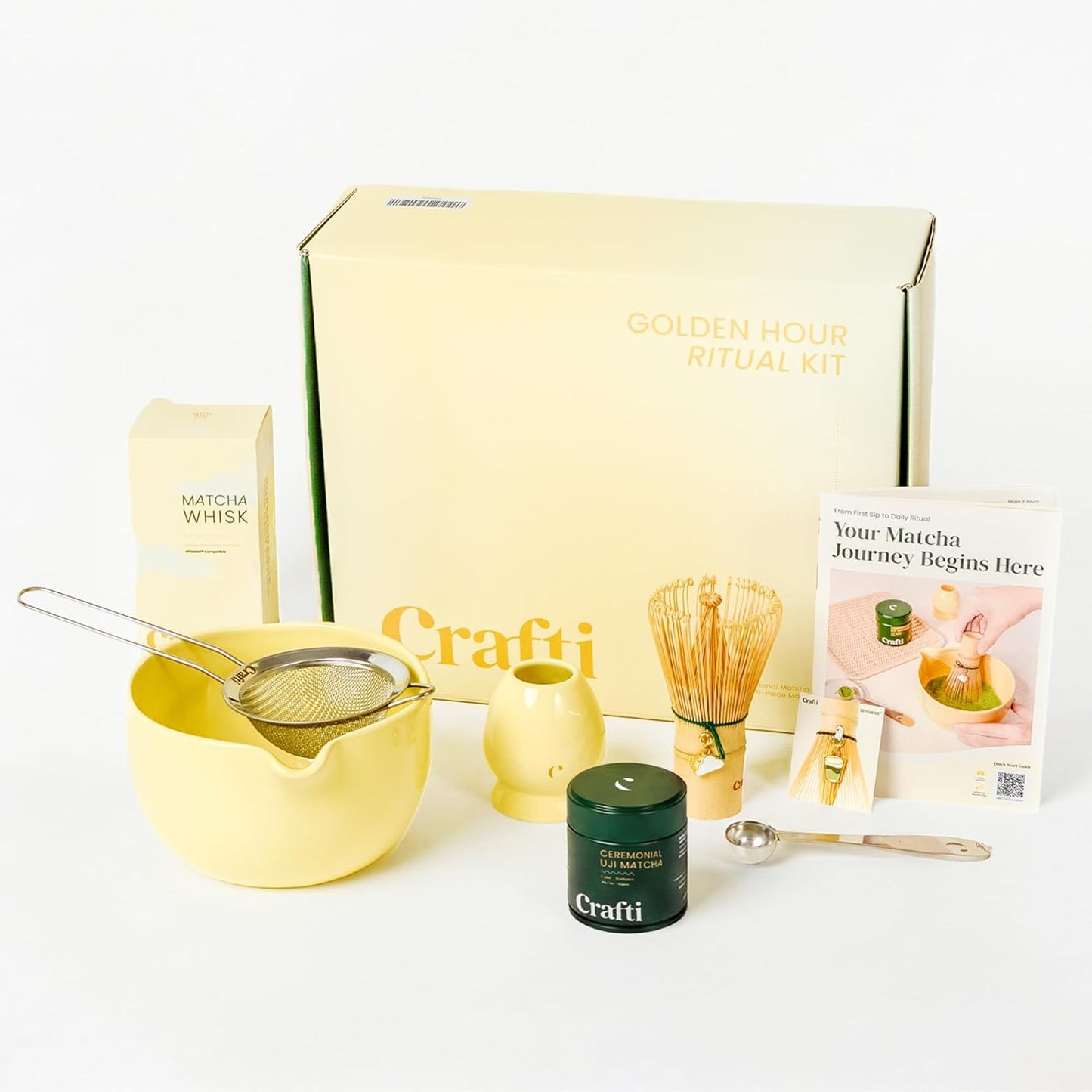 Kit ritual matcha Golden Hour polvo matcha orgánico 1.06oz