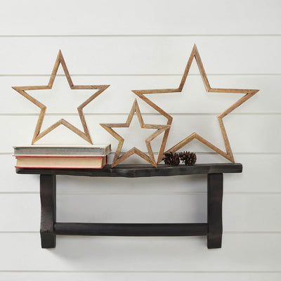 Estrellas anidadas madera 3en1 13x13x1.5