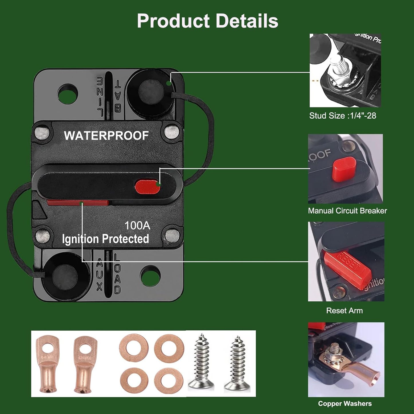 Disyuntor 200A manual fusible para motor pesca