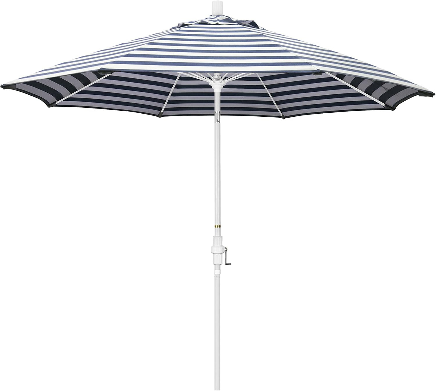 Sombrilla redonda 9ft fibra vidrio poste aluminio patio