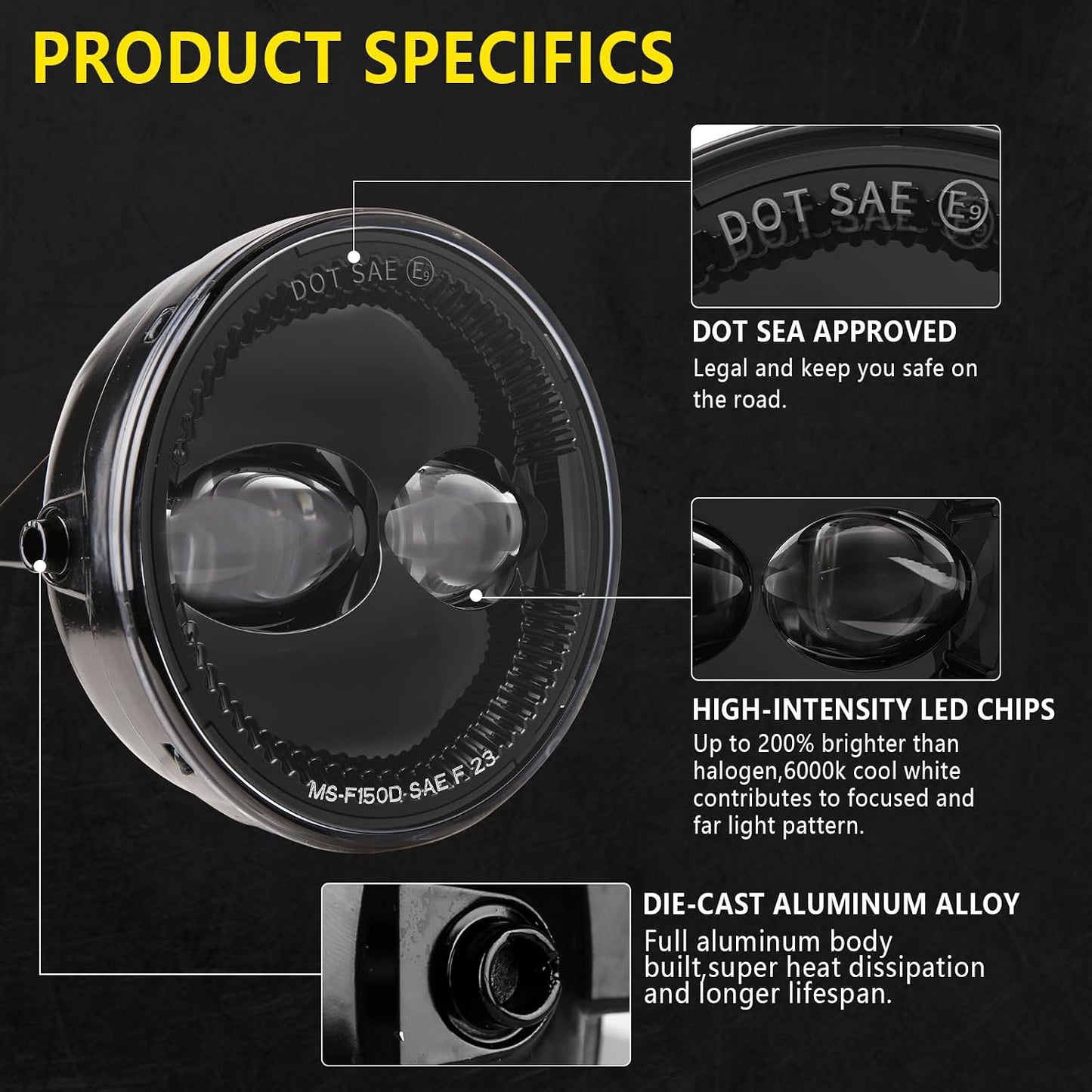 Luces antiniebla LED para Ford FF150 kit reemplazo