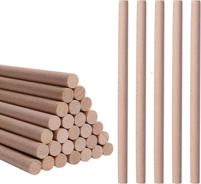 30 Barras Ritmo Niños Palo Lummi Madera 12pulg Natural