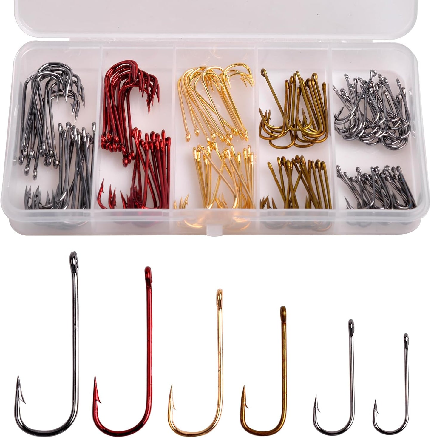 Juego 150 anzuelos Aberdeen para pesca panfish y bluegill