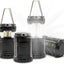 Linterna LED campamento pack 4 luces colgantes plegables