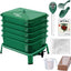 Cesto abono con gusanos 5 bandejas 53qt interior exterior