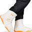 Fundas reutilizables zapatos impermeables naranja