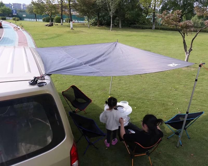 Alfombrilla lona impermeable para campamento XL 83x83pulg