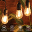 Cadena luces exteriores 12ft 5 LED impermeables
