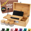 Caja almacenamiento bambú cerradura combinación tapa
