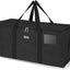 Bolsa almacenamiento grande con cremalleras tela Oxford negro