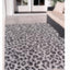 Alfombra área leopardo 6'1x9' gris claro