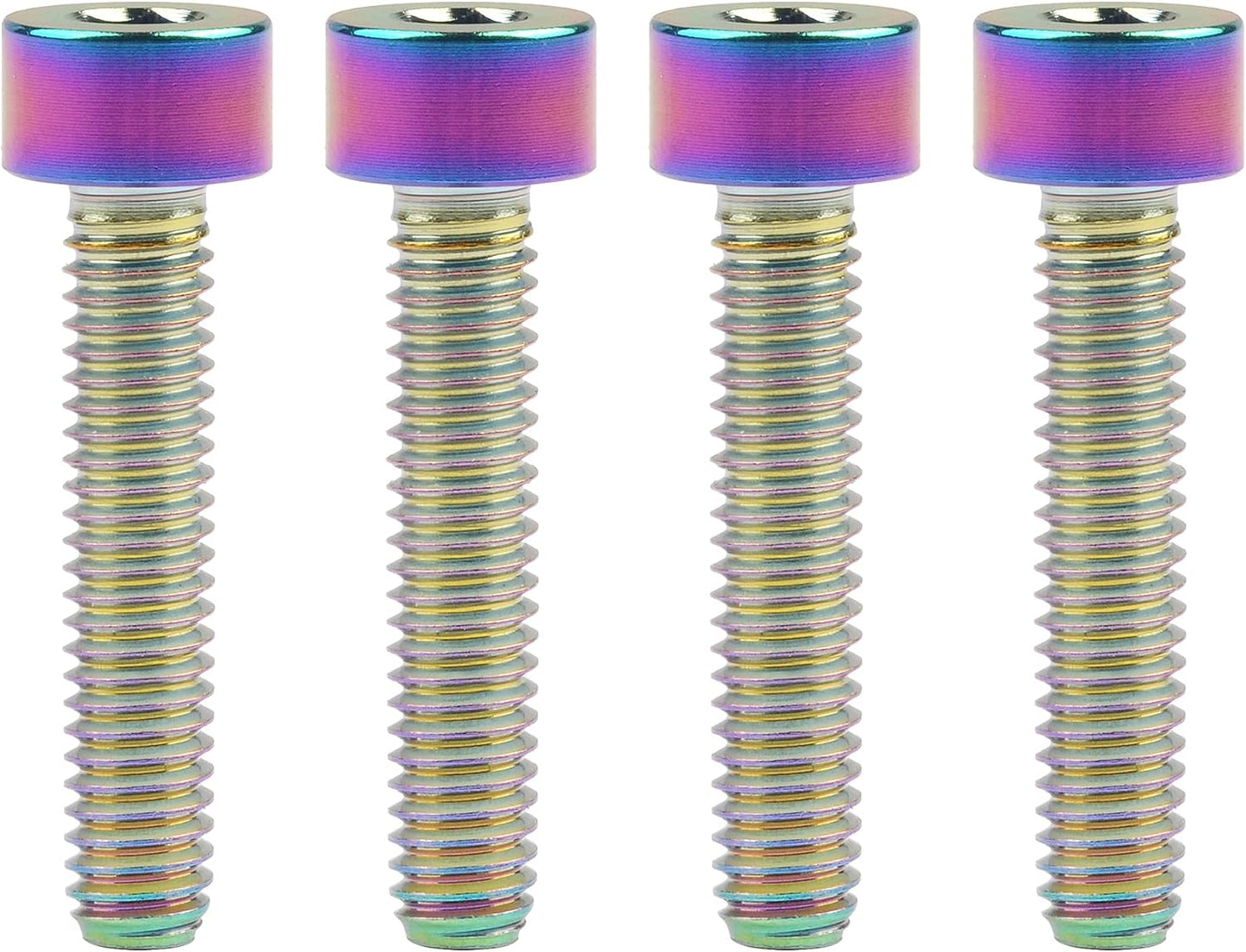 Tornillos Allen M4 de titanio paquete 4 multicolor