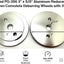 Rueda desbarbado convoluto 3x5/8 pulg aluminio
