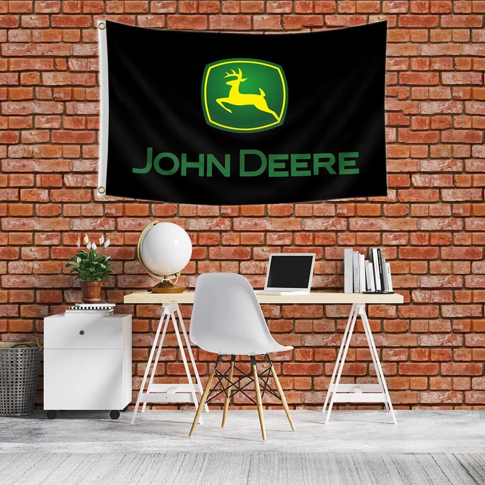 Banderas John Deere 3x5ft con ojales latón dormitorio